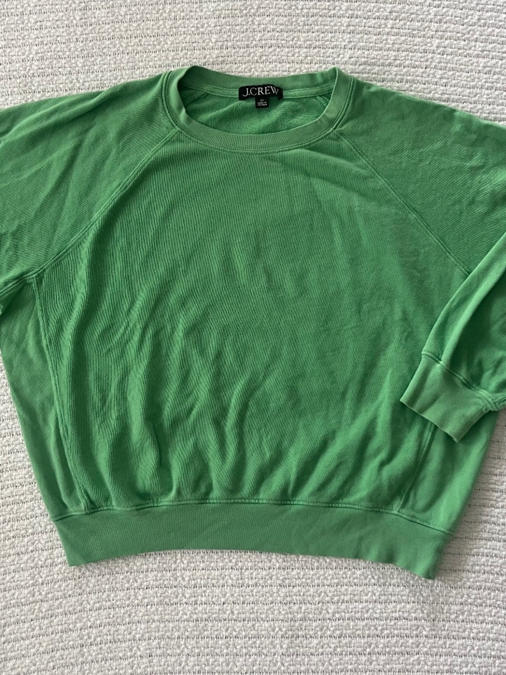 J.Crew Green Relaxed Crew Neck
